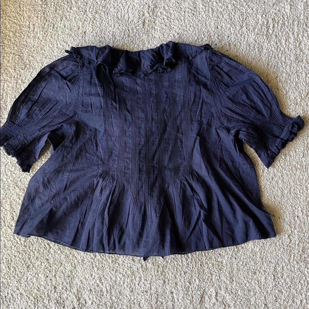 Doen Henri Top in Adriatic Navy Blue - Picture 6 of 9